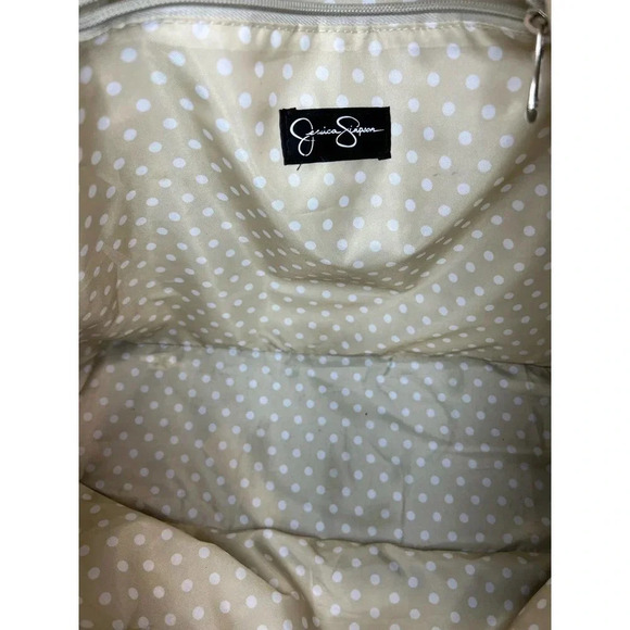 Jessica Simpson Breton pop weekender tote. - Picture 8 of 9